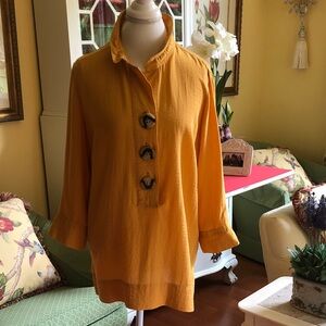 John Mark Gold Tunic Size L